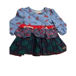 Matilda Jane Choose you own path Feeling Festive Tunic Top Dress Girls Size 2 Ex